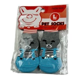 Anti Slip Dog Socks Size L